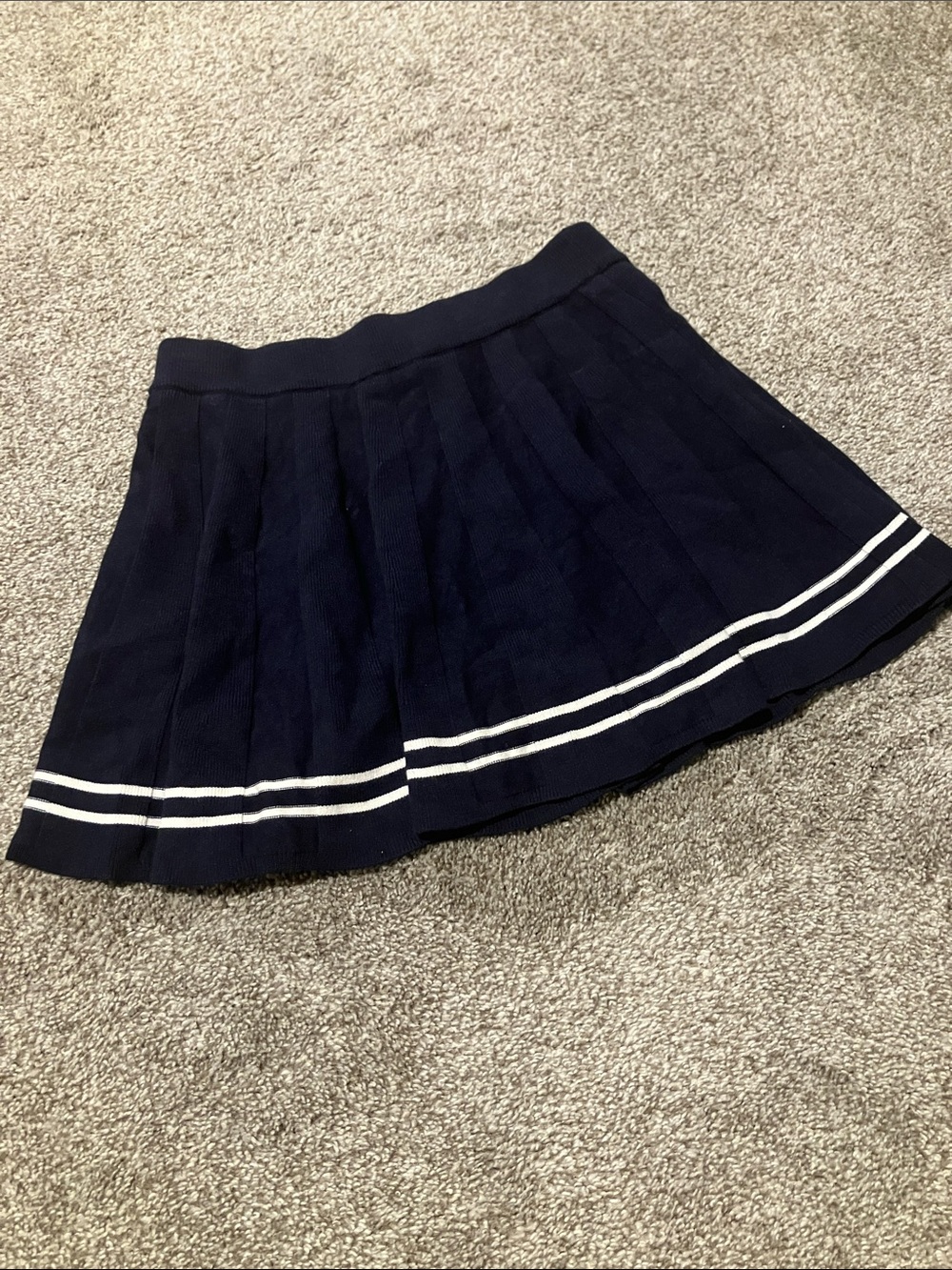 SINCERELY JULES WOMENS TENNIS PLEATED SKIRT IN NAVY SIZE MEDIUM
